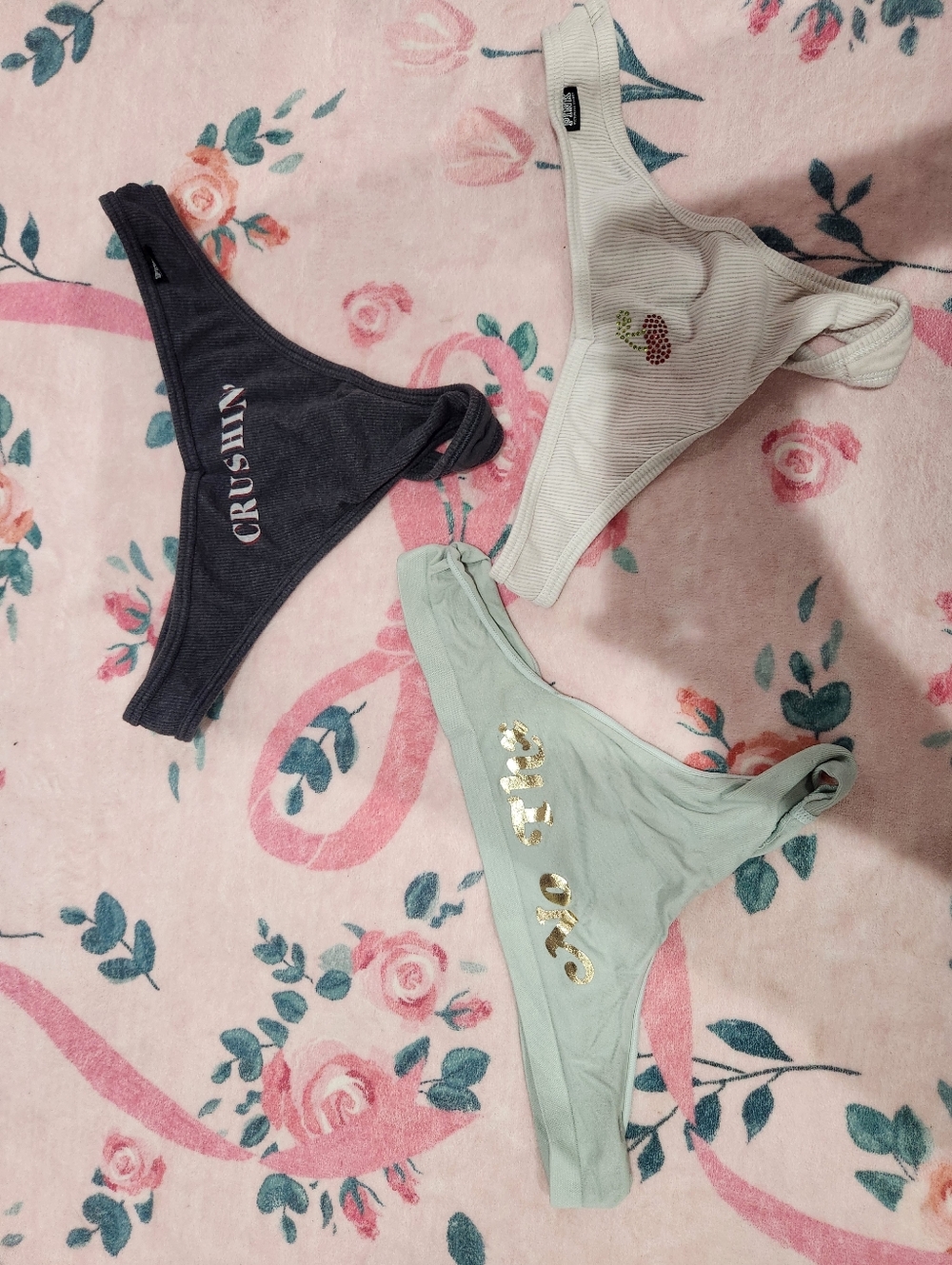 Y2K PINK by Victoria Secret Panty Bundle L